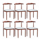 PU Leather Dining Chairs Industrial Open Back Dining Side Chair