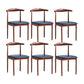 PU Leather Dining Chairs Industrial Open Back Dining Side Chair