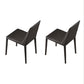 Faux Leather Dining Chairs Contemporary Chairs with Metal Base