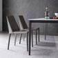 Faux Leather Dining Chairs Contemporary Chairs with Metal Base