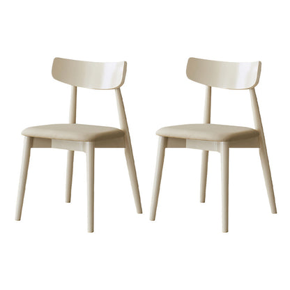 Contemporary Kitchen Dining Side Chair Oak Open Back Dining Chair 2 Piece Set Clearhalo 'Dining Chairs' 'Dining Tables & Seating' 'dining_chair' 'furn' 'furn_dining_chair' 'Furniture' 'Kitchen & Dining Furniture' 6869416