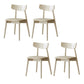 Contemporary Kitchen Dining Side Chair Oak Open Back Dining Chair 4 Piece Set Clearhalo 'Dining Chairs' 'Dining Tables & Seating' 'dining_chair' 'furn' 'furn_dining_chair' 'Furniture' 'Kitchen & Dining Furniture' 6869418