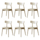 Contemporary Kitchen Dining Side Chair Oak Open Back Dining Chair 6 Piece Set Clearhalo 'Dining Chairs' 'Dining Tables & Seating' 'dining_chair' 'furn' 'furn_dining_chair' 'Furniture' 'Kitchen & Dining Furniture' 6869420