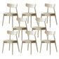 Contemporary Kitchen Dining Side Chair Oak Open Back Dining Chair 8 Piece Set Clearhalo 'Dining Chairs' 'Dining Tables & Seating' 'dining_chair' 'furn' 'furn_dining_chair' 'Furniture' 'Kitchen & Dining Furniture' 6869422