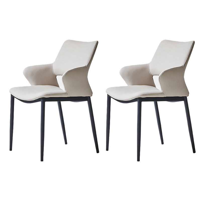 Dining Room Faux Leather Chair Industrial Home Parsons Dining Chair