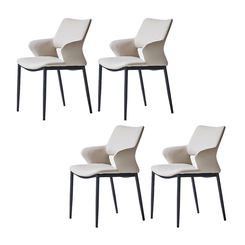 Dining Room Faux Leather Chair Industrial Home Parsons Dining Chair