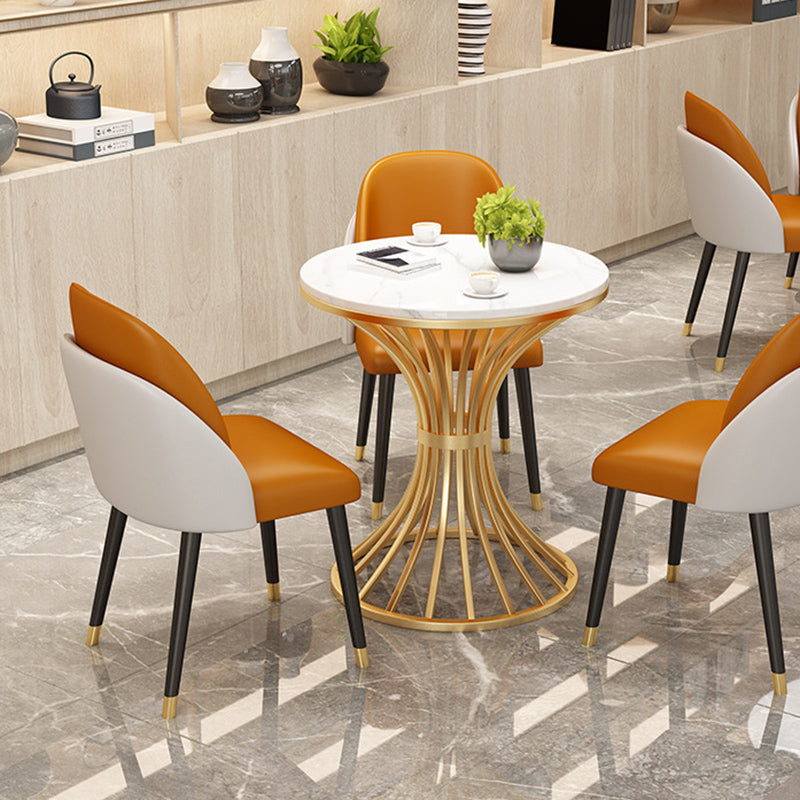 ダイニングルーム布張りの椅子工業用フェイクレザーパーソンズダイニングチェア