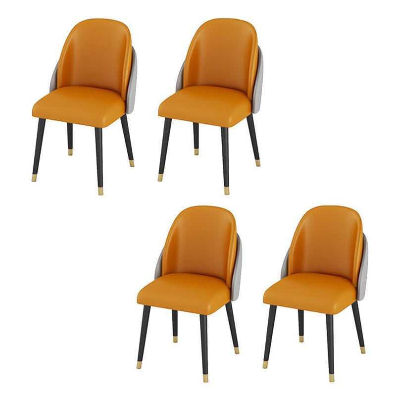 ダイニングルーム布張りの椅子工業用フェイクレザーパーソンズダイニングチェア