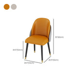 ダイニングルーム布張りの椅子工業用フェイクレザーパーソンズダイニングチェア