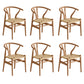 Contemporary Home Armless Chair Pine Wood Dining Side Chair in Natural