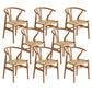 Contemporary Home Armless Chair Pine Wood Dining Side Chair in Natural