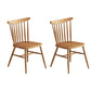 Contemporary Home Armless Chair Pine Wood Dining Side Chair in Natural