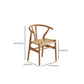 Contemporary Home Armless Chair Pine Wood Dining Side Chair in Natural