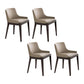 Contemporary Upholstered Arm Chair Solid Wood Home Dining Chair