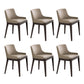 Contemporary Upholstered Arm Chair Solid Wood Home Dining Chair