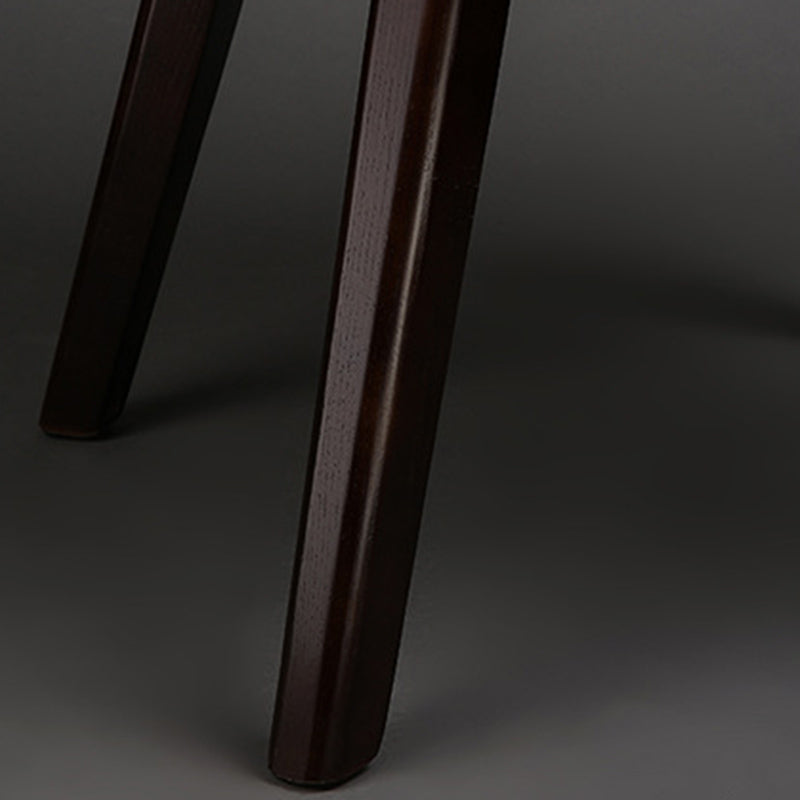 Contemporary Upholstered Arm Chair Solid Wood Home Dining Chair