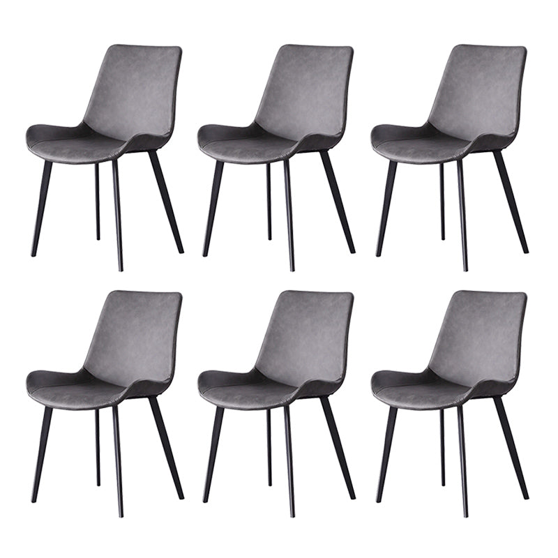 Dining Room Upholstered Chair Black Legs Parsons Dining Chair