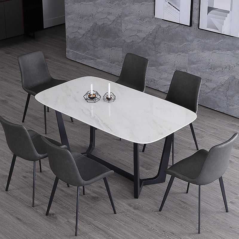 Dining Room Upholstered Chair Black Legs Parsons Dining Chair