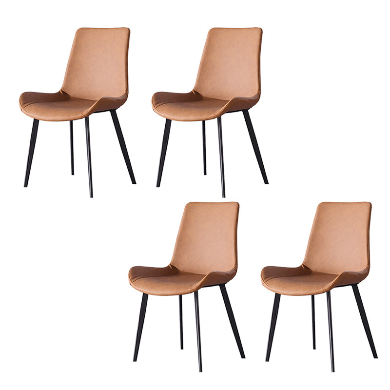 Dining Room Upholstered Chair Black Legs Parsons Dining Chair