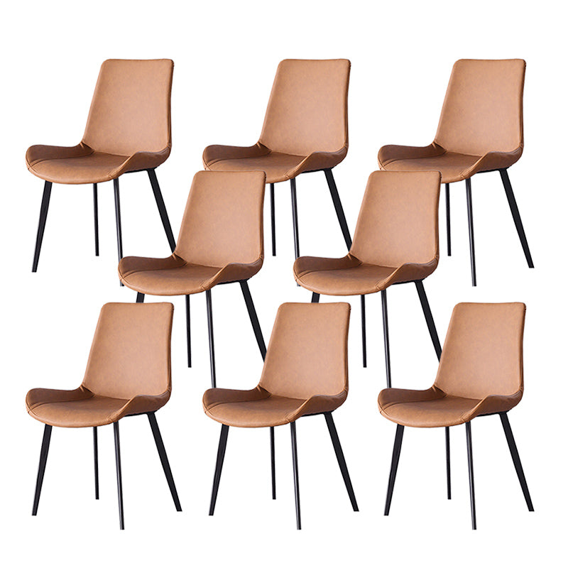 Dining Room Upholstered Chair Black Legs Parsons Dining Chair