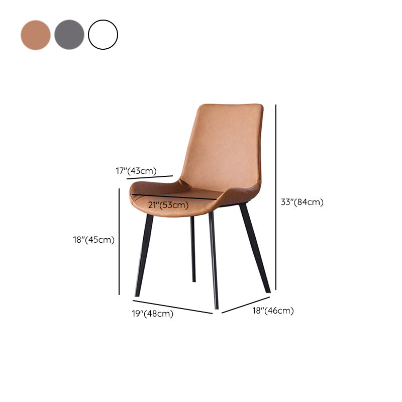 Dining Room Upholstered Chair Black Legs Parsons Dining Chair