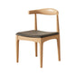 Contemporary Upholstered Armless Chair Home Solid Wood Dining Chair