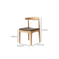 Contemporary Upholstered Armless Chair Home Solid Wood Dining Chair