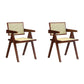 Dining Room Arm Dining Chair Home Solid Wood Cane Back Dining Chair Nut-Brown 2 Piece Set Clearhalo 'Dining Chairs' 'Dining Tables & Seating' 'dining_chair' 'furn' 'furn_dining_chair' 'Furniture' 'Kitchen & Dining Furniture' 6869589
