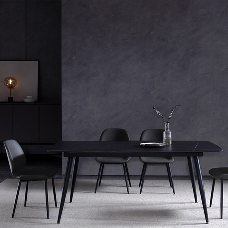 Industrial Upholstered Armless Chair Kitchen Wingback Dining Chair