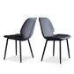 Industrial Upholstered Armless Chair Kitchen Wingback Dining Chair