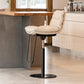 Glam Style Armless Counter Stool Leather Adjustable Height Bar Stool Clearhalo 'Bar Furniture' 'Bar Stools' 'bar_stools' 'furn' 'furn_bar_stools' 'Furniture' 'Kitchen & Dining Furniture' 6869710