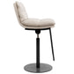 Glam Style Armless Counter Stool Leather Adjustable Height Bar Stool Black 1 Piece Clearhalo 'Bar Furniture' 'Bar Stools' 'bar_stools' 'furn' 'furn_bar_stools' 'Furniture' 'Kitchen & Dining Furniture' 6869716
