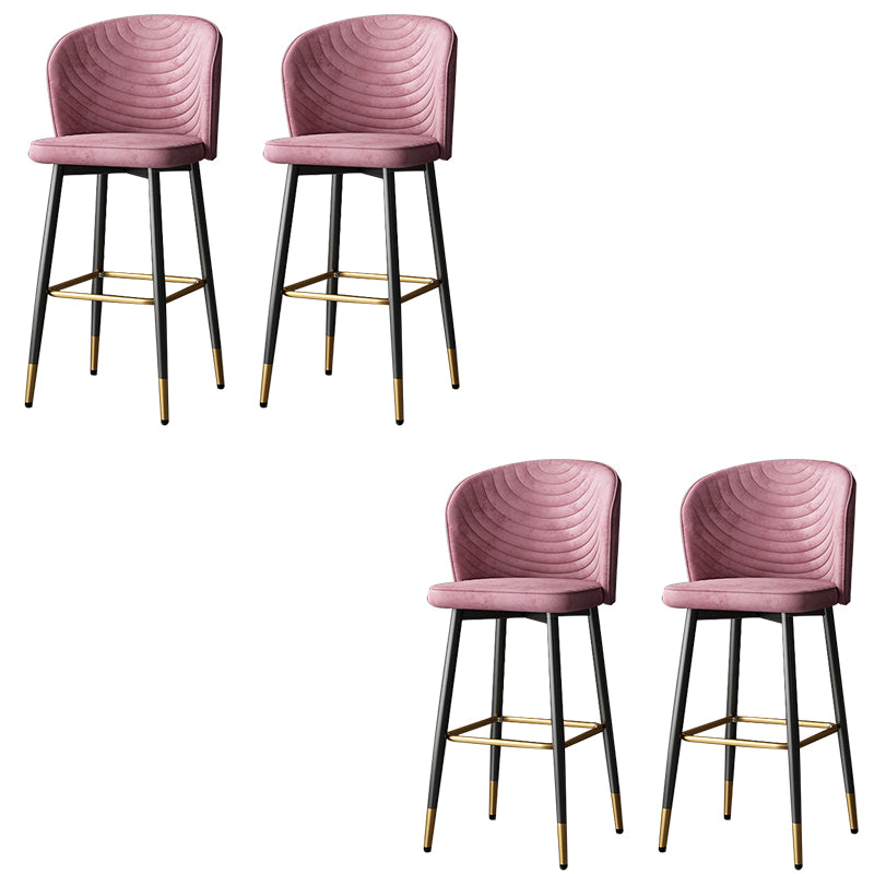 Tabouret de bar en cuir en cuir PU de style moderne avec des jambes en métal