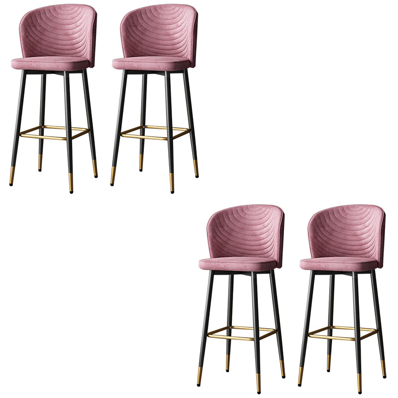 Tabouret de bar en cuir en cuir PU de style moderne avec des jambes en métal