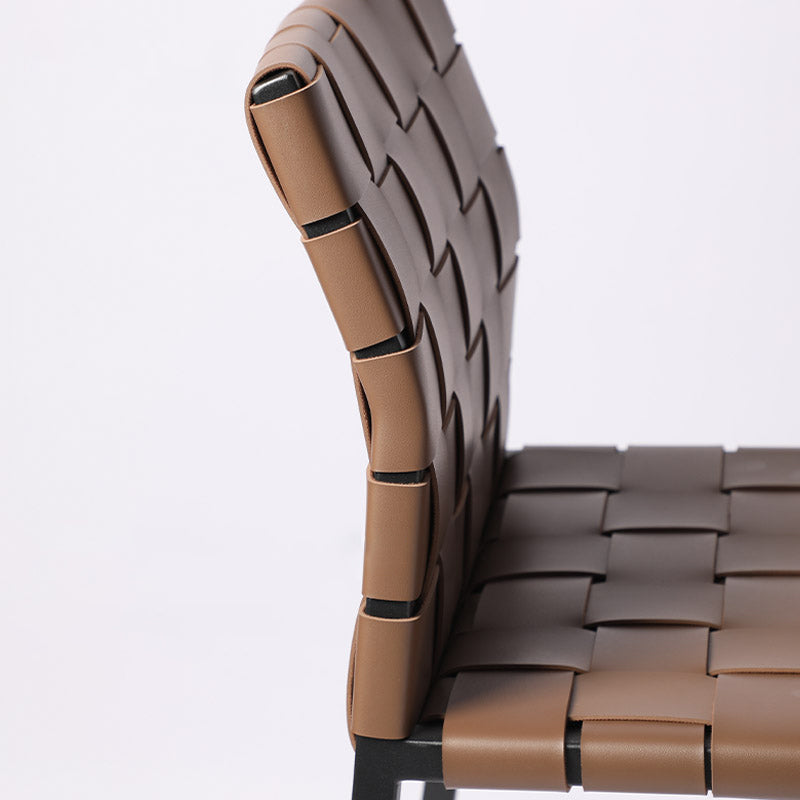 Modern Faux Leather Counter Stool Square Low Back Bar Stool for Indoor Clearhalo 'Bar Furniture' 'Bar Stools' 'bar_stools' 'furn' 'furn_bar_stools' 'Furniture' 'Kitchen & Dining Furniture' 6869884