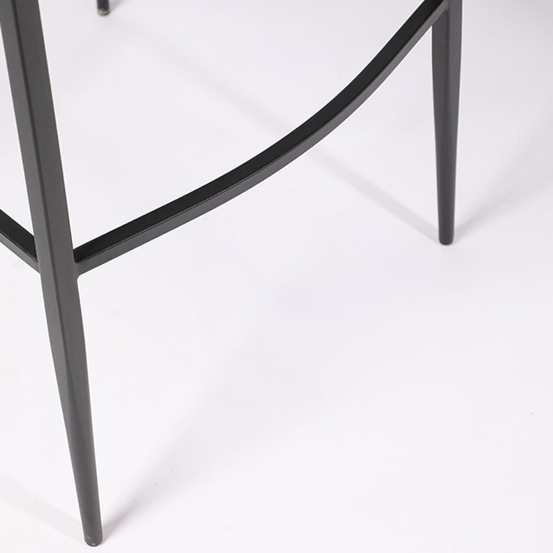 Modern Faux Leather Counter Stool Square Low Back Bar Stool for Indoor Clearhalo 'Bar Furniture' 'Bar Stools' 'bar_stools' 'furn' 'furn_bar_stools' 'Furniture' 'Kitchen & Dining Furniture' 6869890