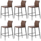 Modern Faux Leather Counter Stool Square Low Back Bar Stool for Indoor Coffee 6 Piece Set Clearhalo 'Bar Furniture' 'Bar Stools' 'bar_stools' 'furn' 'furn_bar_stools' 'Furniture' 'Kitchen & Dining Furniture' 6869896