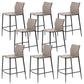 Modern Faux Leather Counter Stool Square Low Back Bar Stool for Indoor Grey 8 Piece Set Clearhalo 'Bar Furniture' 'Bar Stools' 'bar_stools' 'furn' 'furn_bar_stools' 'Furniture' 'Kitchen & Dining Furniture' 6869899