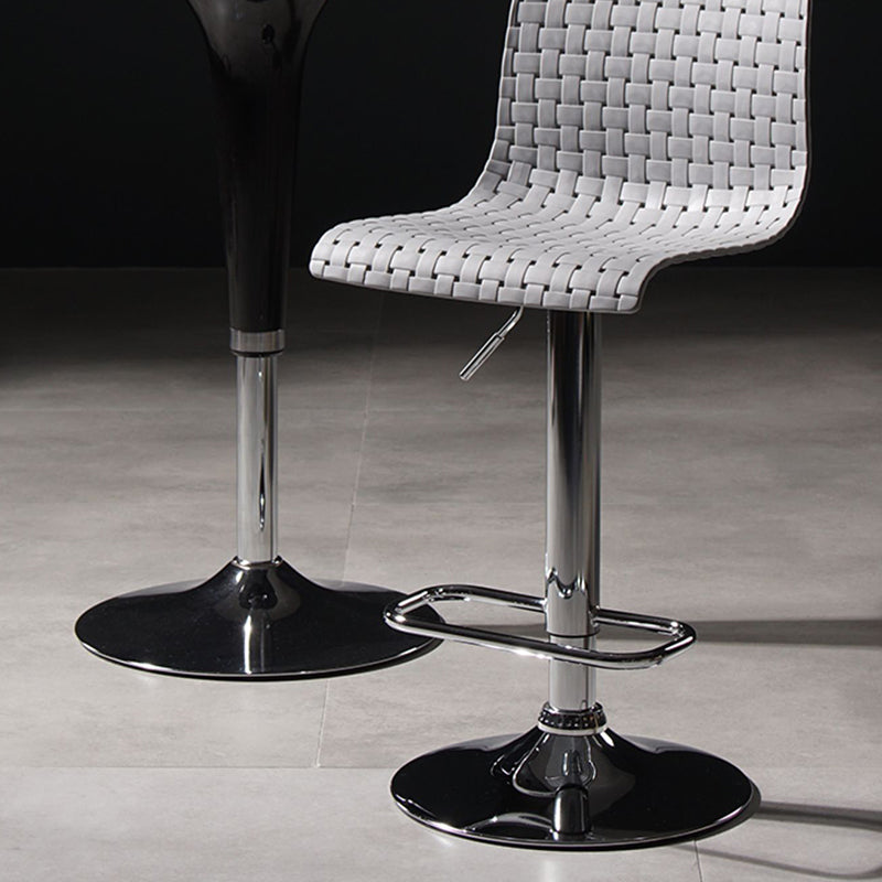 Industrial Style Liftable Bar Stool Plastic Counter Bar Stool with Metal Legs Clearhalo 'Bar Furniture' 'Bar Stools' 'bar_stools' 'furn' 'furn_bar_stools' 'Furniture' 'Kitchen & Dining Furniture' 6869943
