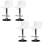 Industrial Style Liftable Bar Stool Plastic Counter Bar Stool with Metal Legs White 4 Piece Set Clearhalo 'Bar Furniture' 'Bar Stools' 'bar_stools' 'furn' 'furn_bar_stools' 'Furniture' 'Kitchen & Dining Furniture' 6869944