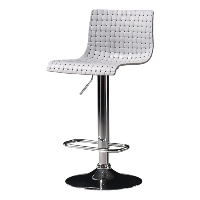 Industrial Style Liftable Bar Stool Plastic Counter Bar Stool with Metal Legs Clearhalo 'Bar Furniture' 'Bar Stools' 'bar_stools' 'furn' 'furn_bar_stools' 'Furniture' 'Kitchen & Dining Furniture' 6869946