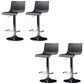 Industrial Style Liftable Bar Stool Plastic Counter Bar Stool with Metal Legs Black 4 Piece Set Clearhalo 'Bar Furniture' 'Bar Stools' 'bar_stools' 'furn' 'furn_bar_stools' 'Furniture' 'Kitchen & Dining Furniture' 6869947