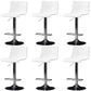 Industrial Style Liftable Bar Stool Plastic Counter Bar Stool with Metal Legs White 6 Piece Set Clearhalo 'Bar Furniture' 'Bar Stools' 'bar_stools' 'furn' 'furn_bar_stools' 'Furniture' 'Kitchen & Dining Furniture' 6869949