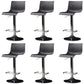 Industrial Style Liftable Bar Stool Plastic Counter Bar Stool with Metal Legs Black 6 Piece Set Clearhalo 'Bar Furniture' 'Bar Stools' 'bar_stools' 'furn' 'furn_bar_stools' 'Furniture' 'Kitchen & Dining Furniture' 6869953