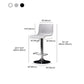 Industrial Style Liftable Bar Stool Plastic Counter Bar Stool with Metal Legs Clearhalo 'Bar Furniture' 'Bar Stools' 'bar_stools' 'furn' 'furn_bar_stools' 'Furniture' 'Kitchen & Dining Furniture' 6869959