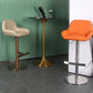 Glam Style Counter Stool Faux Leather Adjustable Height Bar Stool with Swivel Clearhalo 'Bar Furniture' 'Bar Stools' 'bar_stools' 'furn' 'furn_bar_stools' 'Furniture' 'Kitchen & Dining Furniture' 6869967