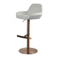 Glam Style Counter Stool Faux Leather Adjustable Height Bar Stool with Swivel Clearhalo 'Bar Furniture' 'Bar Stools' 'bar_stools' 'furn' 'furn_bar_stools' 'Furniture' 'Kitchen & Dining Furniture' 6869968