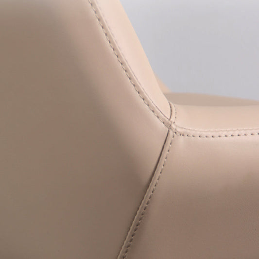 Taburete de mostrador de estilo glamoroso taburete de barra de altura ajustable de cuero con giro