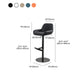 Glam Style Counter Stool Faux Leather Adjustable Height Bar Stool with Swivel Clearhalo 'Bar Furniture' 'Bar Stools' 'bar_stools' 'furn' 'furn_bar_stools' 'Furniture' 'Kitchen & Dining Furniture' 6870072
