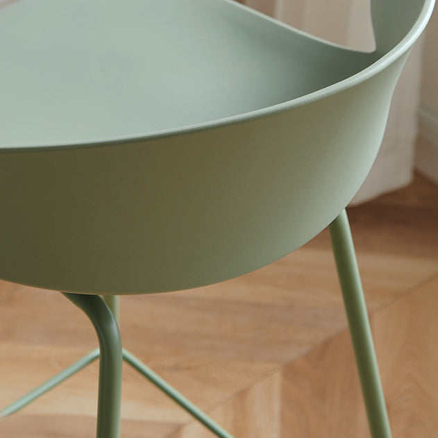 Taburete de plástico escandinavo taburete sin brazo para sala de estar para sala de estar